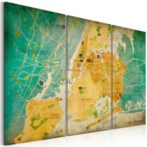 Obraz - Mapa Nowego Jorku: dzielnice