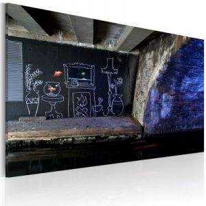 Obraz - BANKSY Mój jest ten kawałek podłogi