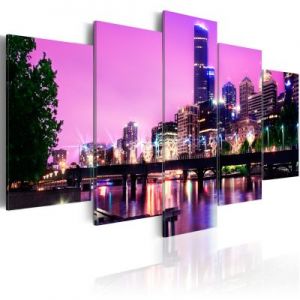 Obraz - Night urban city skyline - Melbourne