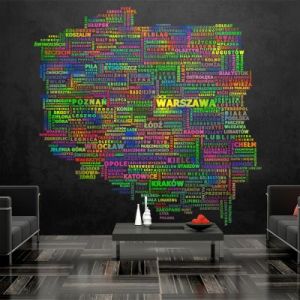 Fototapeta - Mapa Polski