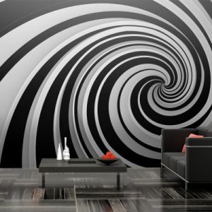 Fototapeta - Black and white swirl