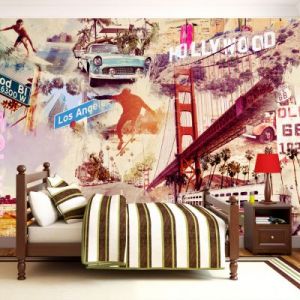 Fototapeta - Hollywood, Miami, Los Angeles...