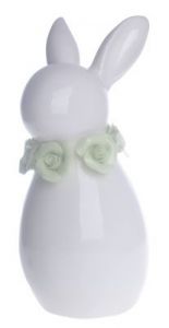 ZAJĄC WIELKANOCNY Z RÓŻYCZKAMI 26 CM
