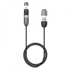 KABEL POŁACZENIOWY 2w1 MICRO-USB+APPLE LIGHTNING