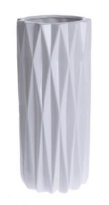 WAZON CERAMICZNY BIAŁY DIAMENT .L. 31 CM