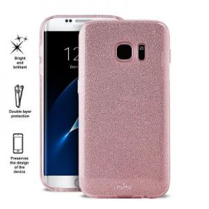 PURO Glitter Shine Cover - Etui Samsung Galaxy S7 (Rose Gold)