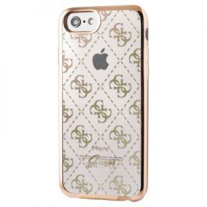 ETUI iPHONE 7 CASE  3 KOLORY TRANSPARENT- GUESS 4G