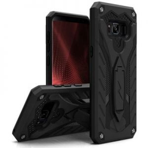 Zizo Static Cover - Pancerne etui Samsung Galaxy S8 z podstawką (czarny)