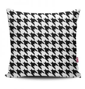 PODUSZKA B&W CZARNO-BIAŁA PEPITKA 40CM