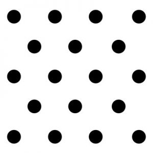 Dekoracja ścienna 20 szt. KROPKA GEOMETRIC czarna DS-711322
