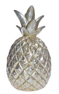 ANANAS DEKORACYJNY SREBRNOZŁOTY MAŁY
