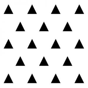 Dekoracja ścienna 20 szt. TRÓJKĄT GEOMETRIC czarna DS-711339