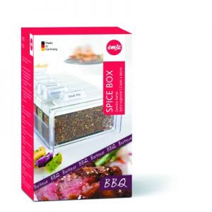 Pudełko na przyprawy + 6 pojemników Spice Box BBQ białe EM-509263