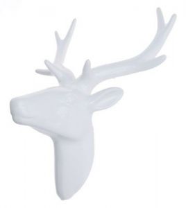 GŁOWA JELENIA BIAŁA CERAMIKA 27CM HIT!!!