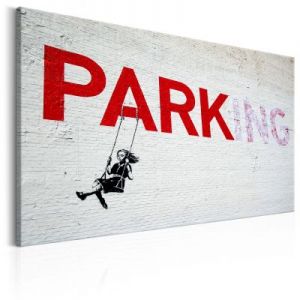 Obraz - Parking Girl Swing by Banksy