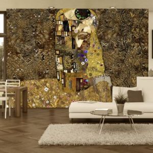Fototapeta - Klimt inspiracja - Złoty pocałunek