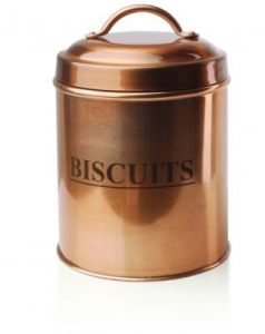 POJEMNIK KUCHENNY MIEDZIANY DUŻY BISCUITS